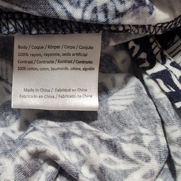 One September Anthropologie Floral Bird Print Sleeveless Top Embroidered Xsmall - Picture 6 of 6